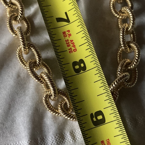 1 AR ITALY 🇮🇹 chunky gold tone choker Neaklace - Picture 5 of 5